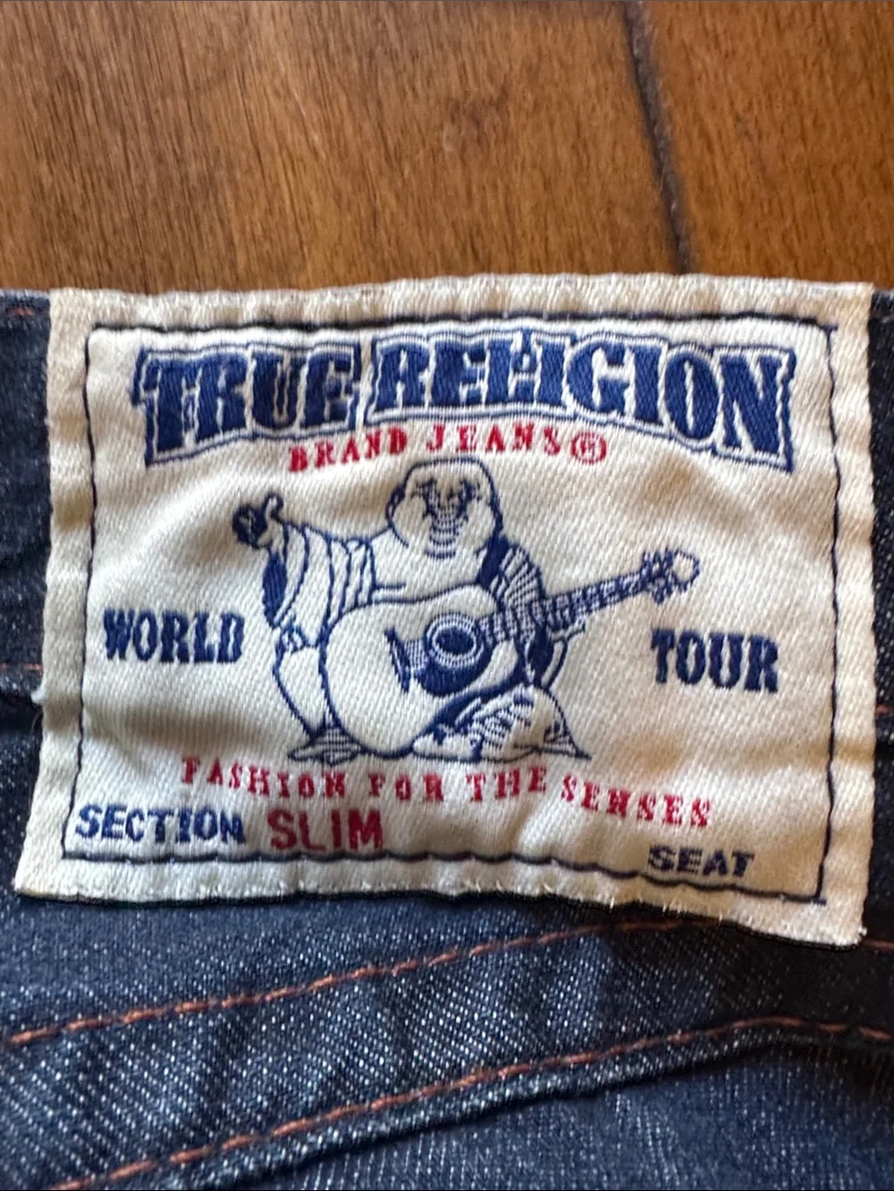 True Religion Men's Indigo Slim Straight Jeans 33x30